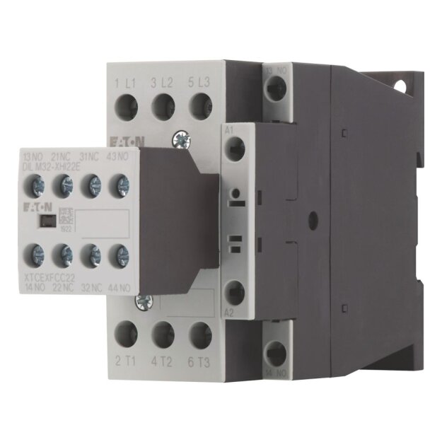 eaton Leistungsschütz 380 V 400 V 15 kW 2 S 2 Ö RDC 24: 24 - 27 V DC Gleichstrombetätigung Schraubklemmen DILM32-22(RDC24) 106373