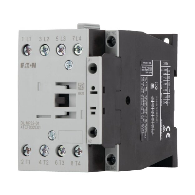 eaton Leistungsschütz 4 -polig Wechselstrombetätigung: 32 A 1 Ö 230 V 50 Hz 240 V 60 Hz Schraubklemmen DILMP32-01(230V50HZ,240V60HZ) 118911