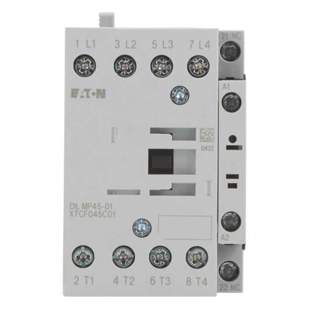 eaton Leistungsschütz 4 -polig Wechselstrombetätigung: 45 A 1 Ö 230 V 50 Hz 240 V 60 Hz Schraubklemmen DILMP45-01(230V50HZ,240V60HZ) 118914