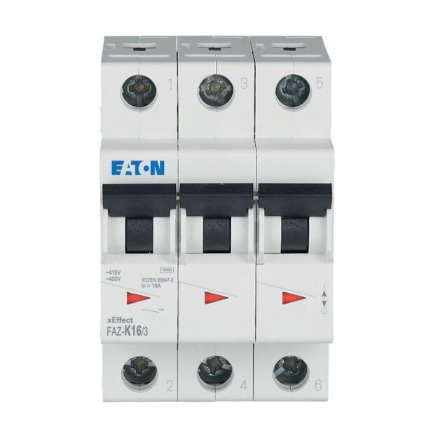 eaton Leitungsschutzschalter 16 A 3p Charakteristik: K FAZ-K16/3 278911