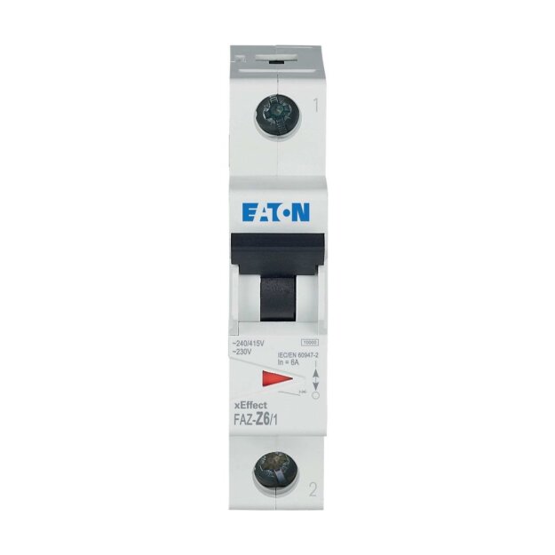 eaton Leitungsschutzschalter 6 A 1p Charakteristik: Z FAZ-Z6/1 278623