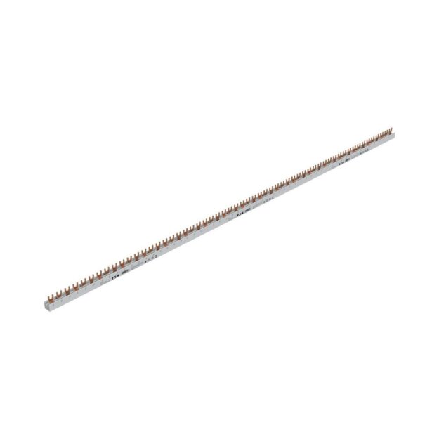 eaton GVK Gabelverschienung 3-phasig L1 - L2 - L3 kürzbare Version Endkappen nicht inklusive 1 Meter 10 mm² GVK-10/3P-3TE EP-501073