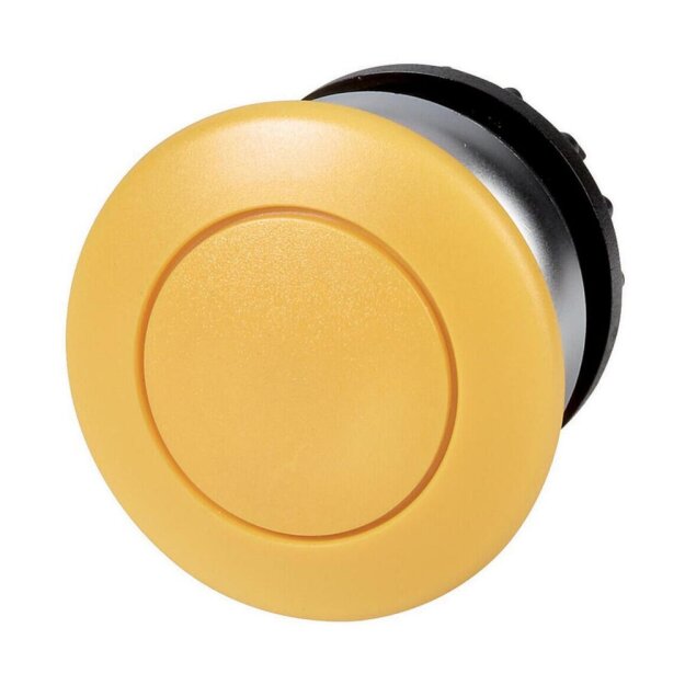 eaton Pilzdrucktaste RMQ-Titan Pilz rastend Pilz gelb gelb unbeschriftet Frontring Titan M22-DRP-Y 216749