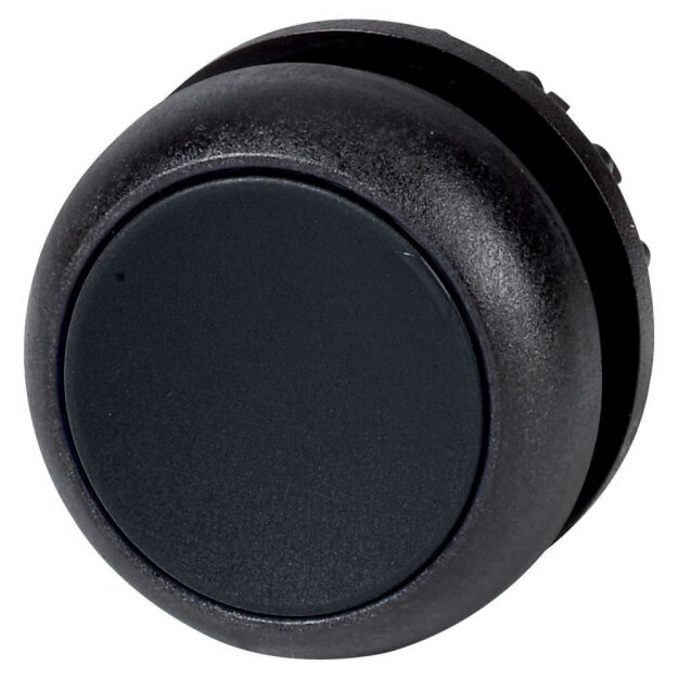 eaton Drucktaste RMQ-Titan flach rastend schwarz unbeschriftet Frontring Schwarz M22S-DR-S 216614