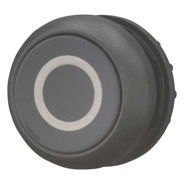 eaton Drucktaste RMQ-Titan flach tastend schwarz beschriftet Frontring Schwarz M22S-D-S-X0 216610