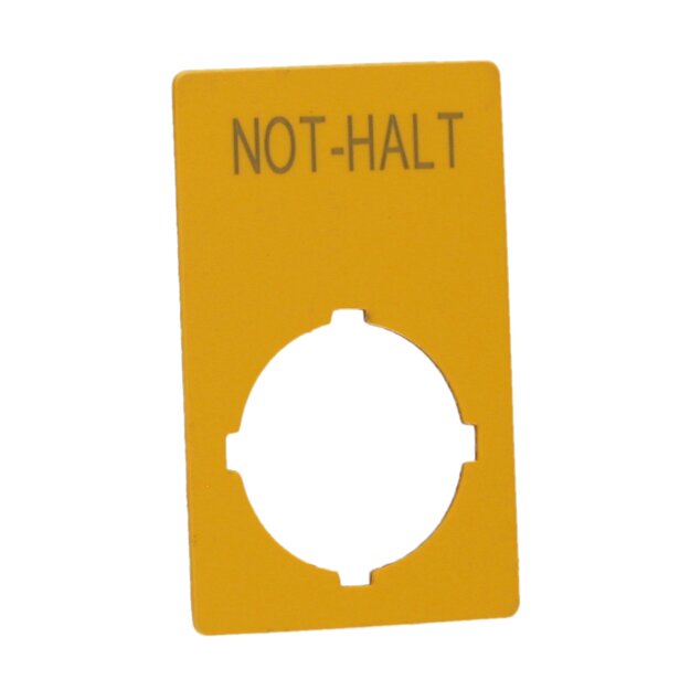 eaton Schild NOT-HALT H x B = 50 x 33 mm gelb NOT-HALT M22-XZK1-D99 121089