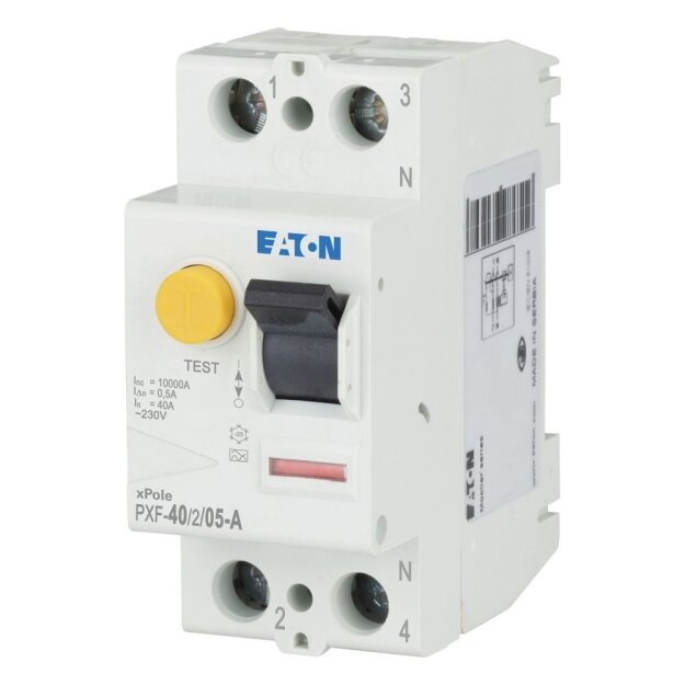 eaton FI-Schalter 40A 2p 500mA Typ A PXF-40/2/05-A 236751