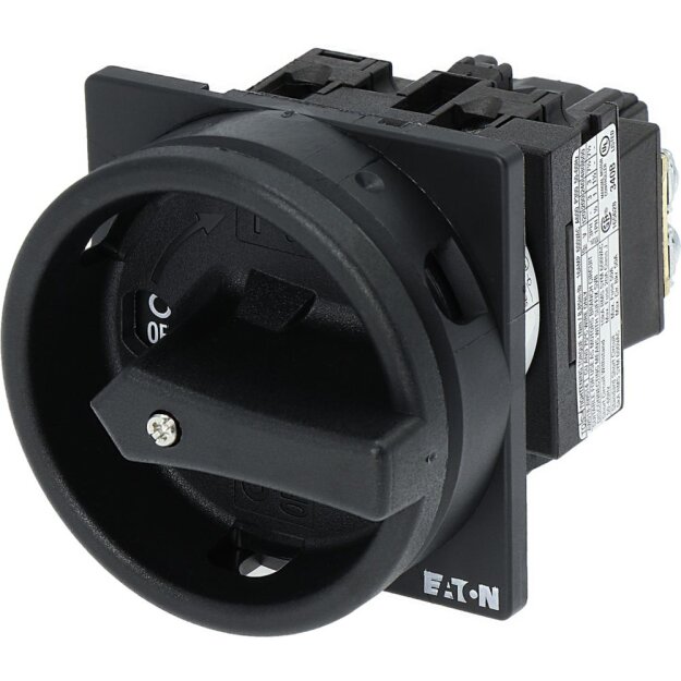 eaton Hauptschalter T0 20 A Einbau 1 Baueinheit(en) 2-polig HALT-Funktion mit schwarzem Drehgriff und Sperrkranz abschließbar in 0-Stellung T0-1-102/EA/SVB-SW 093451