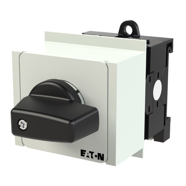 eaton EIN-AUS-Schalter T0 20 A Verteilereinbau 2 Baueinheit(en) 3-polig mit schwarzem Knebel und Frontschild T0-2-1/IVS 031758