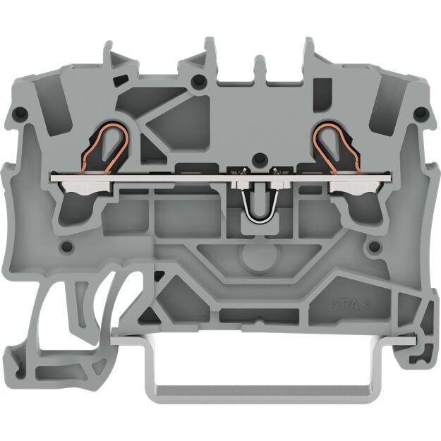 Wago 2001-1209 2-Leiter-Durchgangsklemme 1,5 mm² für Anwendungen Ex e II geeignet seitliche und mittige Beschriftung für Tragschiene 35 x 15 und 35 x 7,5 Push-in CAGE CLAMP® 1,50 mm² lichtgrau