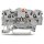 Wago 2001-1321/1000-434 Bauelementklemme 3 Leiter LED rot DC 24 V für Tragschiene 35 x 15 und 35 x 7,5 1,5 mm² Push-in CAGE CLAMP® 1,50 mm² grau