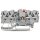 Wago 2001-1421/1000-413 Bauelementklemme 4 Leiter LED rot DC 24 V für Tragschiene 35 x 15 und 35 x 7,5 1,5 mm² Push-in CAGE CLAMP® 1,50 mm² grau