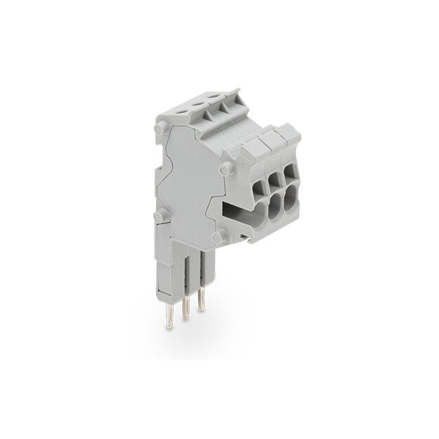 Wago 2001-553 Modularer TOPJOB®S-Steckverbinder anreihbar für Brückerschlitze 3-polig 1,50 mm² grau
