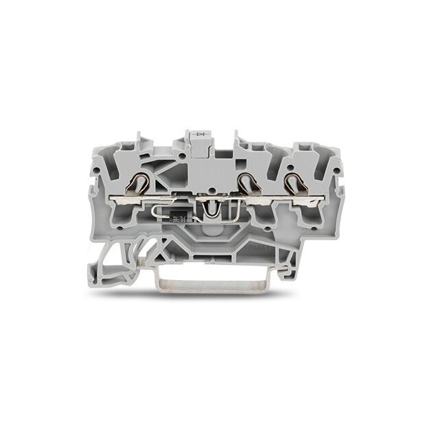 Wago 2002-1311/1000-663 Bauelementklemme 3 Leiter mit Widerstand 10K0 BF 0207 für Tragschiene 35 x 15 und 35 x 7,5 2,5 mm² Push-in CAGE CLAMP® 2,50 mm² grau