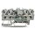 Wago 2002-1411/1000-553 Bauelementklemme 4 Leiter mit Widerstand 1K5 BF 0207 für Tragschiene 35 x 15 und 35 x 7,5 2,5 mm² Push-in CAGE CLAMP® 2,50 mm² grau