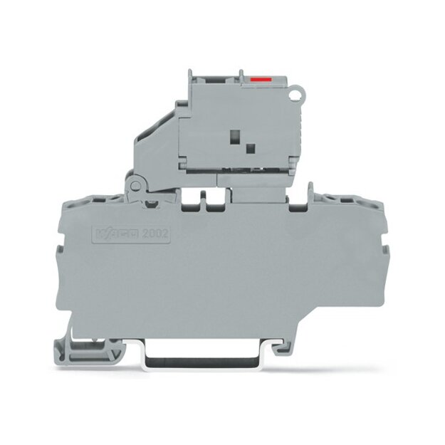 Wago 2002-1911/1000-541 2-Leiter-Sicherungsklemme mit schwenkbarem Sicherungshalter mit zusätzlicher Brückung für G-Sicherungseinsatz 5x20 mm