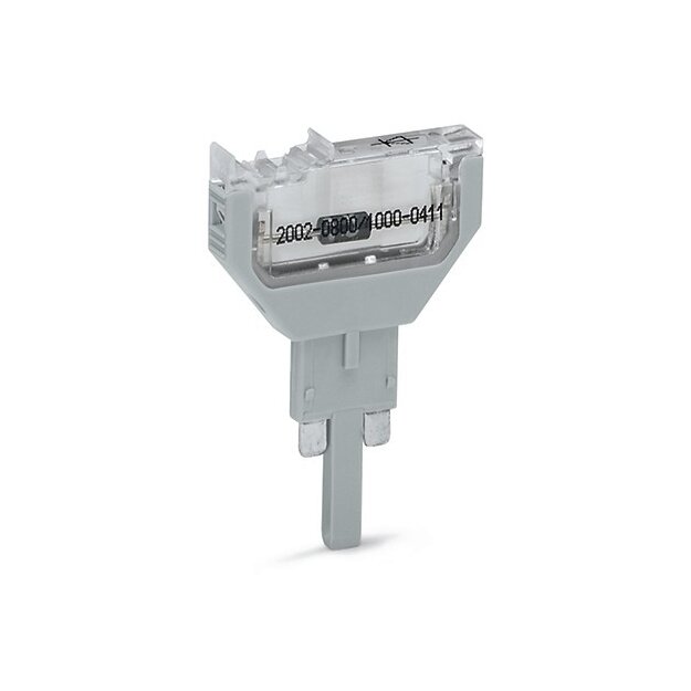 Wago 2002-800/1000-663 Bauelementestecker 2-polig mit Widerstand 10K0 5,2 mm breit grau