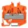 Wago 2052-1202 2-Leiter-Mini-Durchgangsklemme mit Betätigungsöffnung 2,5 mm² mit Prüföffnung seitliche und mittige Beschriftung für Tragschiene 15 Push-in CAGE CLAMP® 2,50 mm² orange