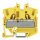 Wago 2052-1206 2-Leiter-Mini-Durchgangsklemme mit Betätigungsöffnung 2,5 mm² mit Prüföffnung seitliche und mittige Beschriftung für Tragschiene 15 Push-in CAGE CLAMP® 2,50 mm² gelb