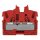 Wago 2052-303 2-Leiter-Mini-Durchgangsklemme mit Betätigungsöffnung 2,5 mm² Endklemme mit Befestigungsflansch seitliche und mittige Beschriftung mit Prüföffnung Push-in CAGE CLAMP® 2,50 mm² rot