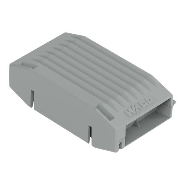 Wago 207-1372 Gelbox Durchgangsverbindung für Aderleitungen mit Gel Serie 221 max. 4mm²-Klemmen ohne Verbindungsklemmen Größe 1 grau