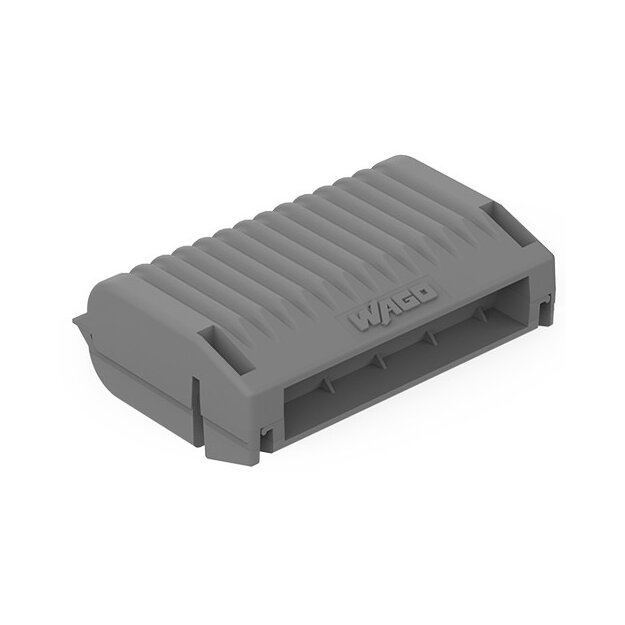 Wago 207-1433 Gelbox Abzweig für Aderleitungen mit Gel Serie 221 max. 6mm²-Klemmen ohne Verbindungsklemmen Größe 3 grau