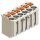 Wago 2091-1122 1-Leiter-Federleiste Drücker Push-in CAGE CLAMP® 1,5 mm² Rastermaß 3,5 mm 2-polig 1,50 mm² lichtgrau