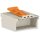 Wago 2091-1522/002-000 1-Leiter-Stiftleiste Push-in CAGE CLAMP® 1,5 mm² Rastermaß 3,5 mm 2-polig Entriegelungshebel 1,50 mm² lichtgrau