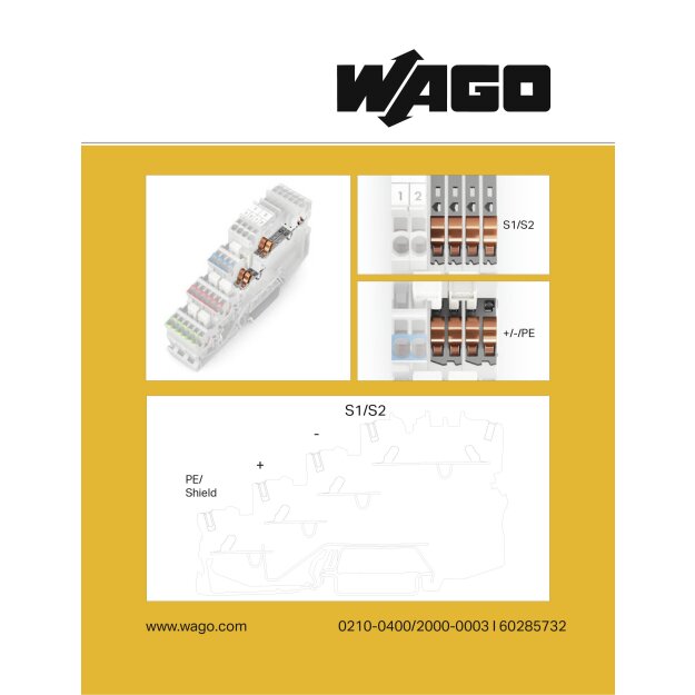 Wago 210-400/2000-003 Handhabungsaufkleber