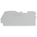 Wago 2104-1291 Abschluss- und Zwischenplatte 1 mm dick grau
