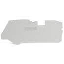 Wago 2110-1291 Abschluss- und Zwischenplatte 1 mm dick grau