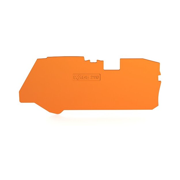 Wago 2110-1292 Abschluss- und Zwischenplatte 1 mm dick orange