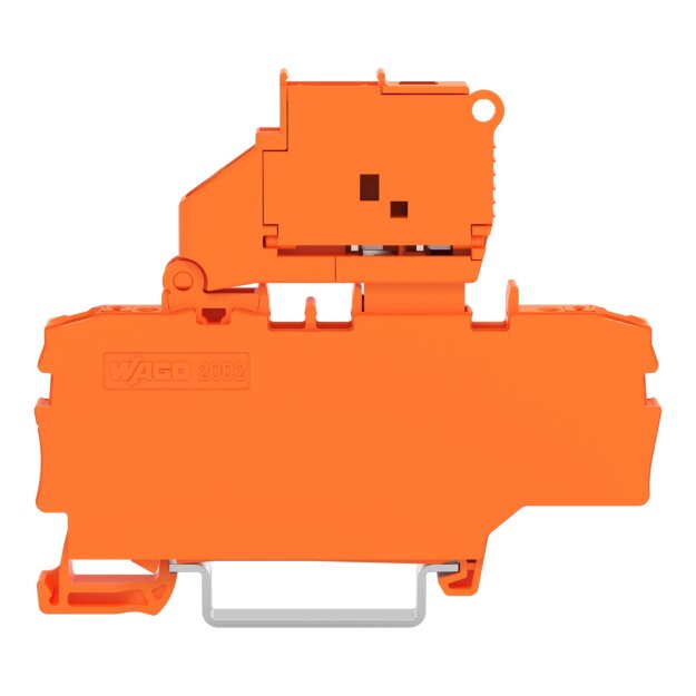 Wago 2202-1912/1000-867 2-Leiter-Sicherungsklemme für G-Sicherungseinsatz für Tragschiene 35 x 15 und 35 x 7,5 2,5 mm² Push-in CAGE CLAMP®