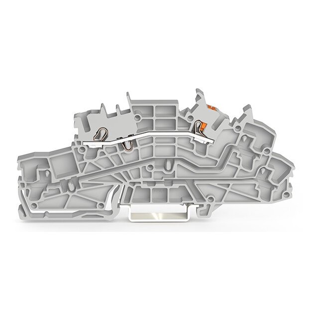 Wago 2203-6550 Installationsetagenklemme mit Betätigungsöffnung und Drücker 2,5 mm² L Push-in CAGE CLAMP® 2,50 mm² grau