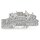 Wago 2203-6550 Installationsetagenklemme mit Betätigungsöffnung und Drücker 2,5 mm² L Push-in CAGE CLAMP® 2,50 mm² grau