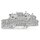 Wago 2203-6651 Installationsetagenklemme mit Drücker 2,5 mm² N Push-in CAGE CLAMP® 2,50 mm² grau