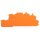 Wago 2203-6692 Abschluss- und Zwischenplatte 0,8 mm dick orange