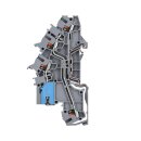 Wago 2203-7641 Installationsetagenklemme mit Drücker 2,5 mm² mit N-Trennschlitten NT/L/PE Erdgeschoss grün-gelb Push-in CAGE CLAMP® 2,50 mm² grau