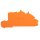 Wago 2203-7692 Abschluss- und Zwischenplatte 0,8 mm dick orange