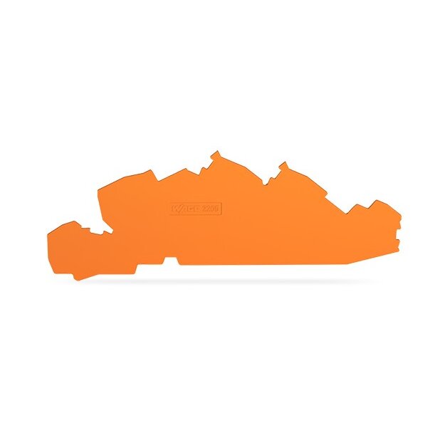 Wago 2205-7692 Abschluss- und Zwischenplatte 1 mm dick orange