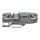 Wago 2206-1661 2-Leiter-Basisklemme mit Drücker für Tragschiene 35 x 15 und 35 x 7,5 6 mm² Push-in CAGE CLAMP® 6,00 mm² grau