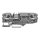 Wago 2206-1681 2-Leiter-Sicherungsklemme für Kfz-Flachsicherungen mit Prüfmöglichkeit mit Drücker ohne Defektanzeige 6 mm² Push-in CAGE CLAMP® 6,00 mm² grau