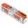 Wago 221-2411 Durchgangsverbinder mit Hebeln für alle Leiterarten max. 4 mm² 2 Leiter Gehäusefarbe transparent Deckelfarbe transparent Umgebungstemperatur max. 85 °C (T85) 4,00 mm² transparent