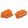 Wago 2231-308/031-000 1-Leiter-Federleiste Drücker Push-in CAGE CLAMP® 2,5 mm² Rastermaß 5,08 mm 8-polig Befestigungflansch 2,50 mm² orange
