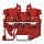 Wago 2250-1203 2-Leiter-Mini-Durchgangsklemme mit Drücker 1 mm² für Tragschiene 15 seitliche und mittige Beschriftung mit Prüföffnung Push-in CAGE CLAMP® 1,00 mm² rot