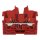 Wago 2250-303 2-Leiter-Mini-Durchgangsklemme mit Drücker 1 mm² Endklemme mit Befestigungsflansch seitliche und mittige Beschriftung mit Prüföffnung Push-in CAGE CLAMP® 1,00 mm² rot