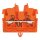 Wago 2250-312 2-Leiter-Mini-Durchgangsklemme mit Drücker 1 mm² mit Rastfuß seitliche und mittige Beschriftung mit Prüföffnung Push-in CAGE CLAMP® 1,00 mm² orange