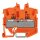 Wago 2252-1202 2-Leiter-Mini-Durchgangsklemme mit Drücker 2,5 mm² mit Prüföffnung seitliche und mittige Beschriftung für Tragschiene 15 Push-in CAGE CLAMP® 2,50 mm² orange