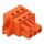 Wago 231-303/031-000 1-Leiter-Federleiste CAGE CLAMP® 2,5 mm² Rastermaß 5,08 mm 3-polig Befestigungflansch 2,50 mm² orange