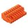 Wago 231-309/026-000 1-Leiter-Federleiste CAGE CLAMP® 2,5 mm² Rastermaß 5,08 mm 9-polig 2,50 mm² orange